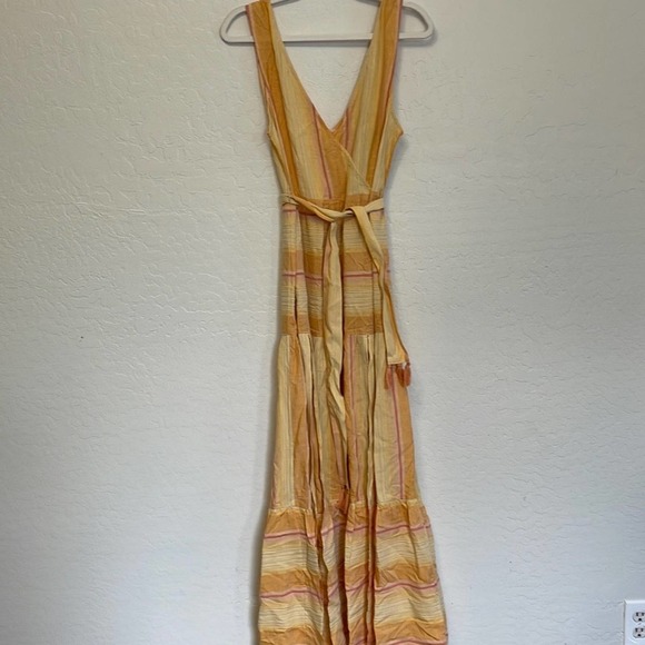 L Space - Anthropologie Clara Maxi Dress In Orange NWT Size Medium - Picture 11 of 14